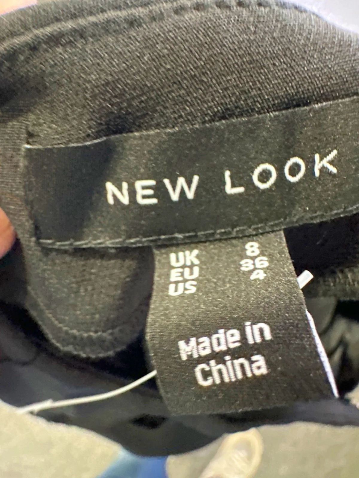 New Look Black Trousers UK 8