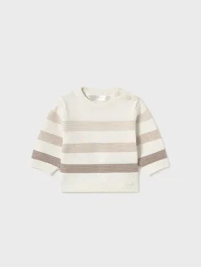 Newborn Knit Sweater - Frappe