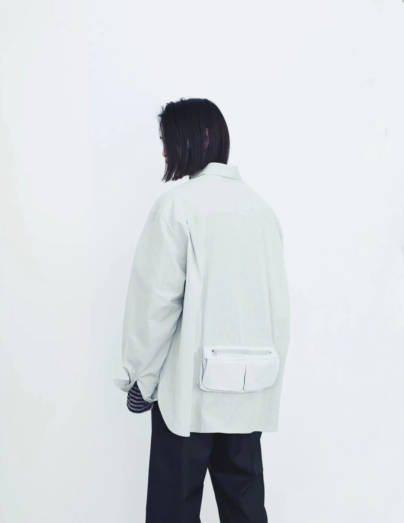 NMSH-005 OUT POCKET LOOSE FIT SHIRT
