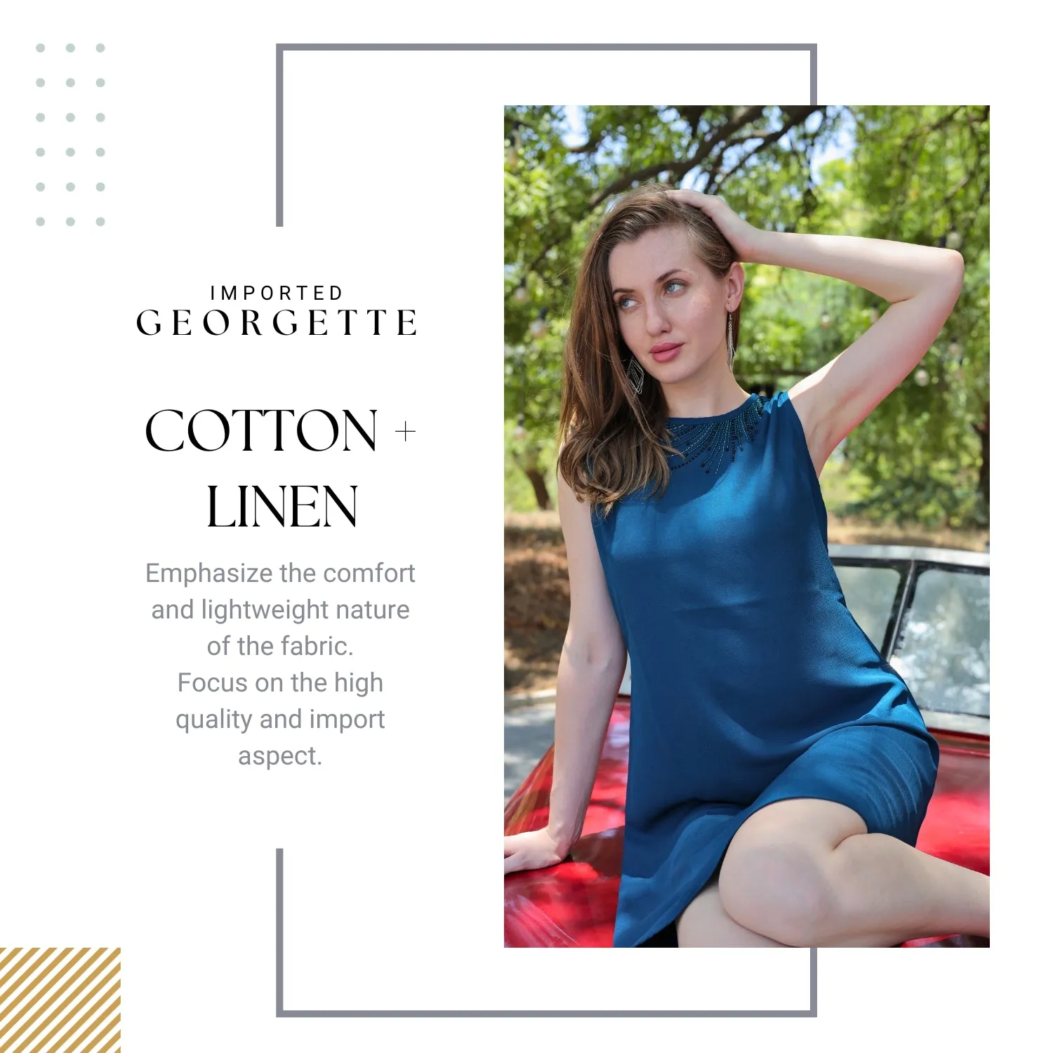 Shop Stylish Cotton Linen Dresses | Glofash