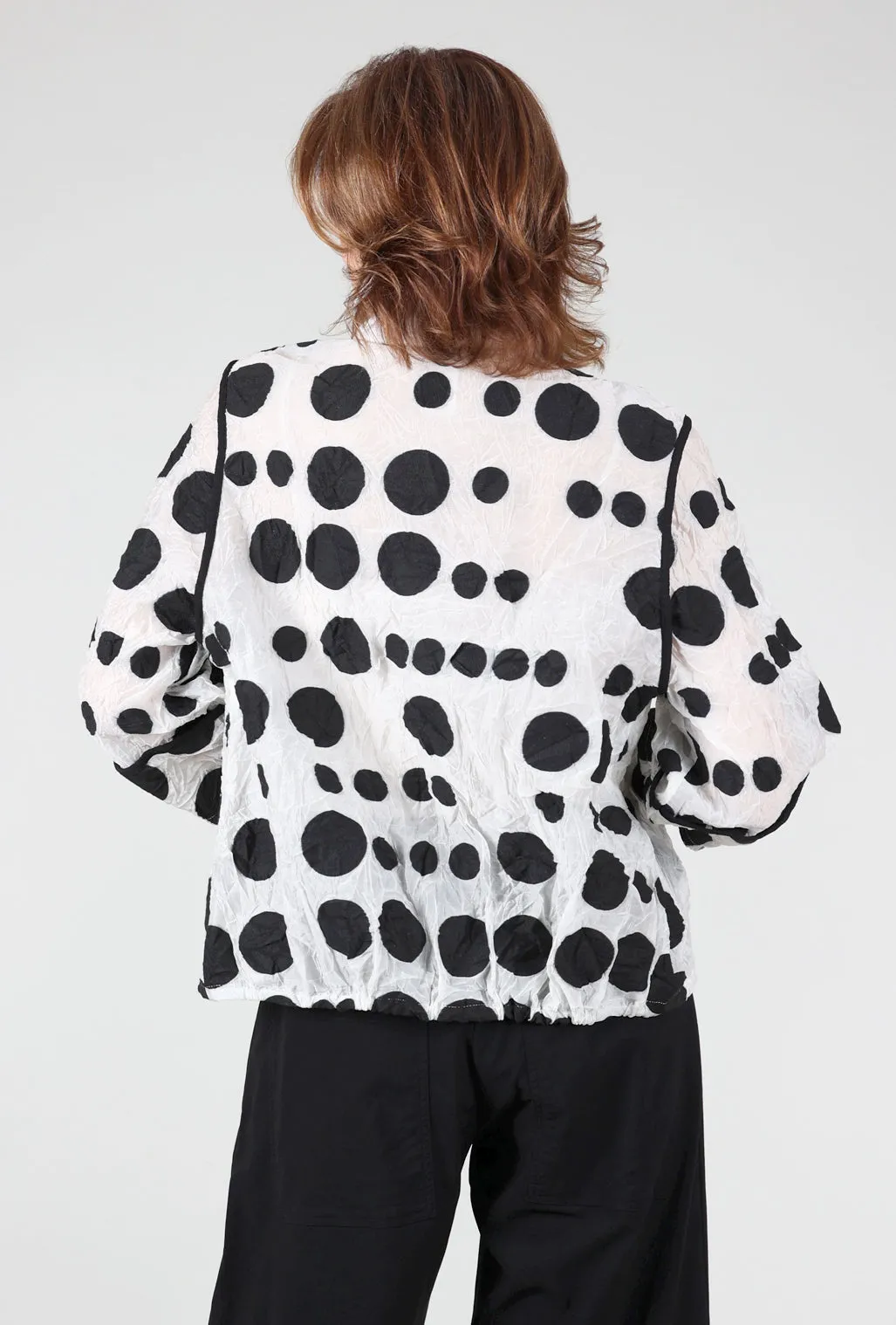 Shot of Red Jacket, White/Black