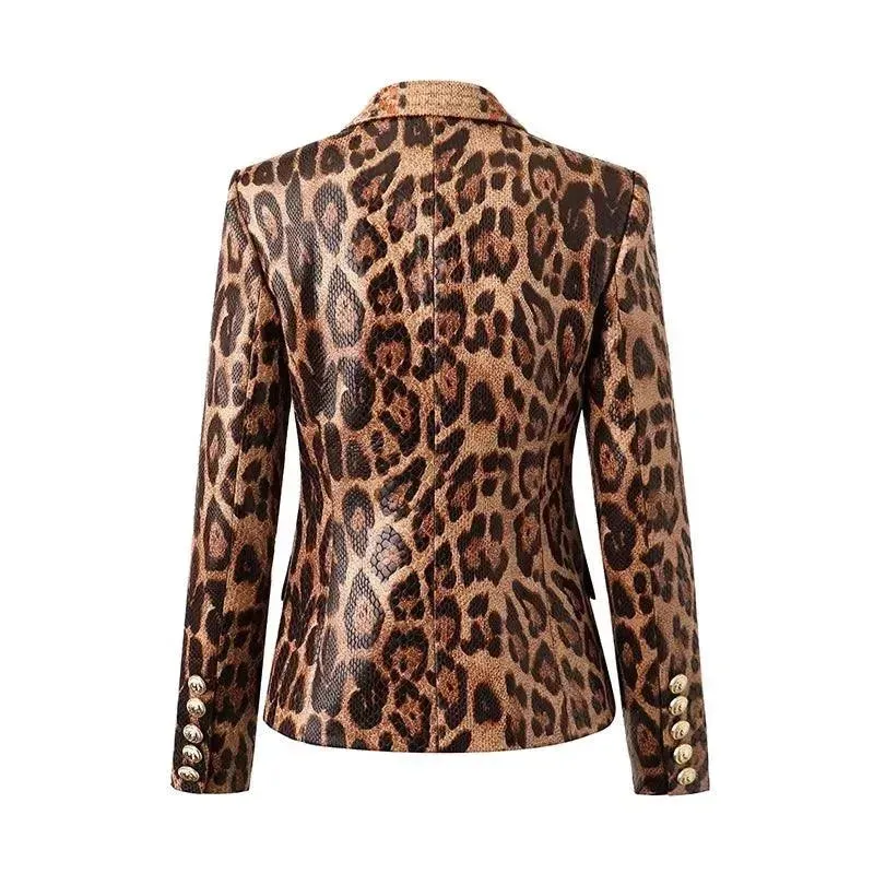 Slim Fit Printed Women Blazer