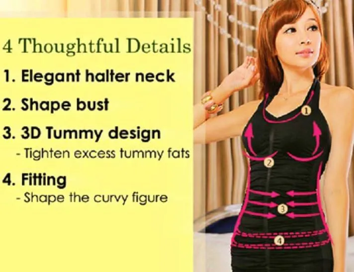 Slimming Halter Dress