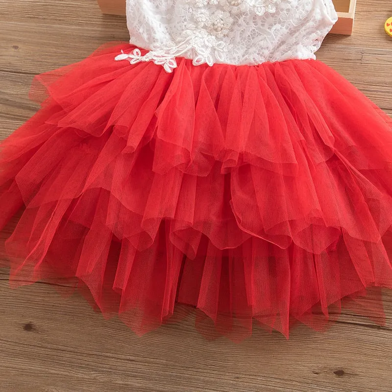 Stylish Lovely Girls' Lace Princess Dresses For Party Ceremony