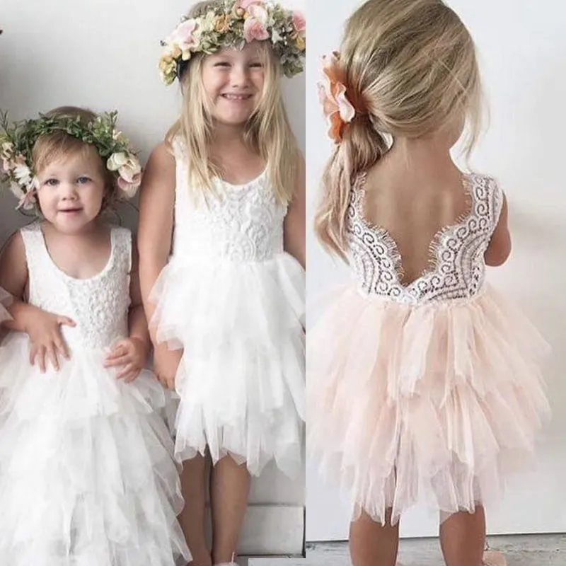 Stylish Lovely Girls' Lace Princess Dresses For Party Ceremony