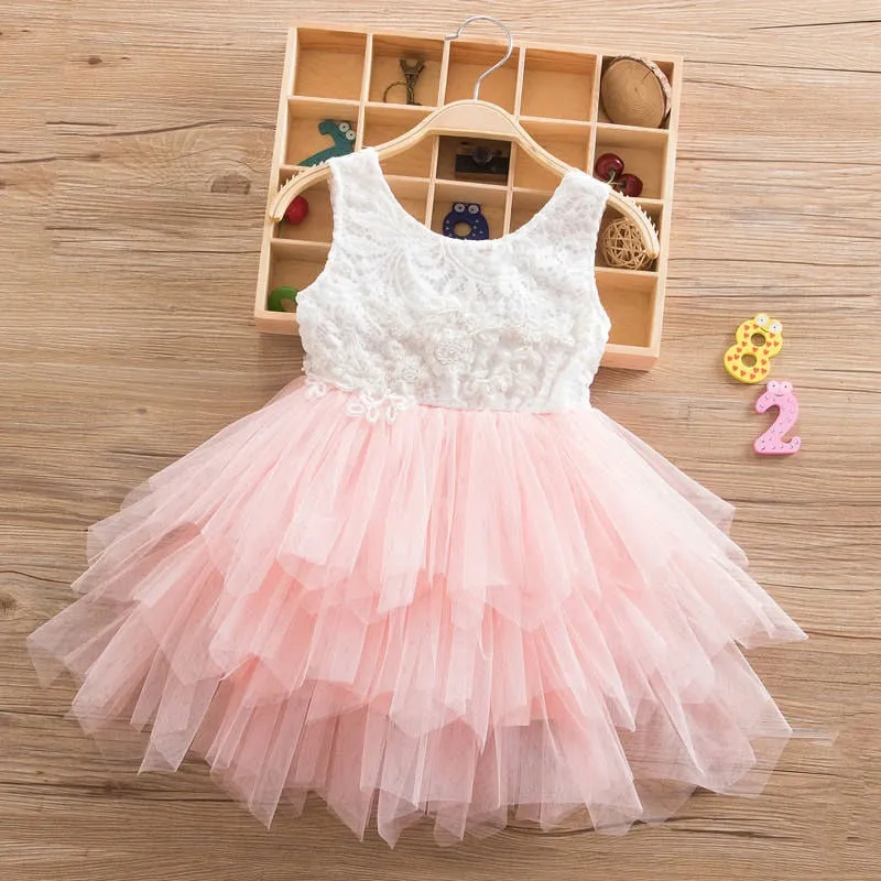Stylish Lovely Girls' Lace Princess Dresses For Party Ceremony