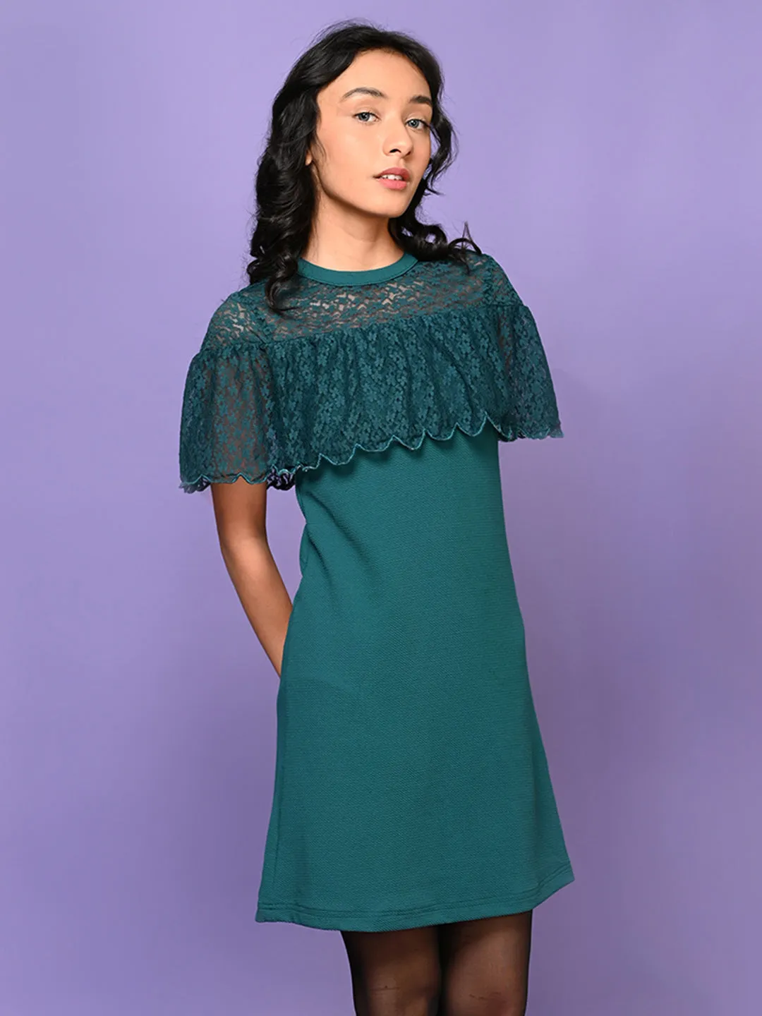 Stylish Net Designed Bodycon Party Dress