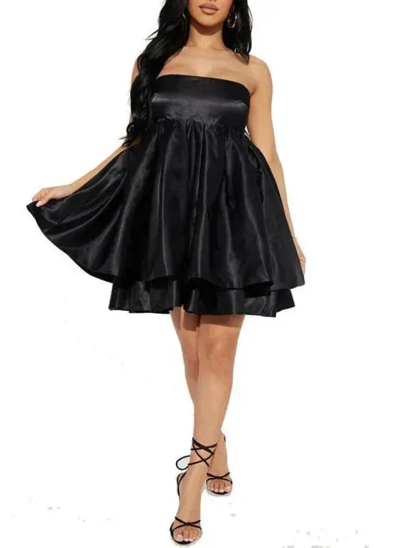 Stylish Party Strapless Mini Dress