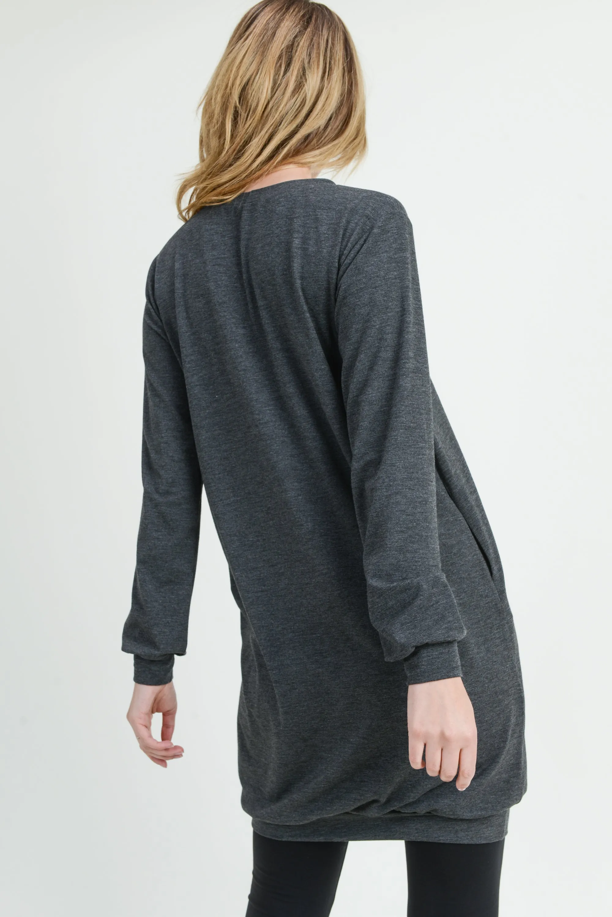 Stylish Solution Long Sleeve Pullover Dress
