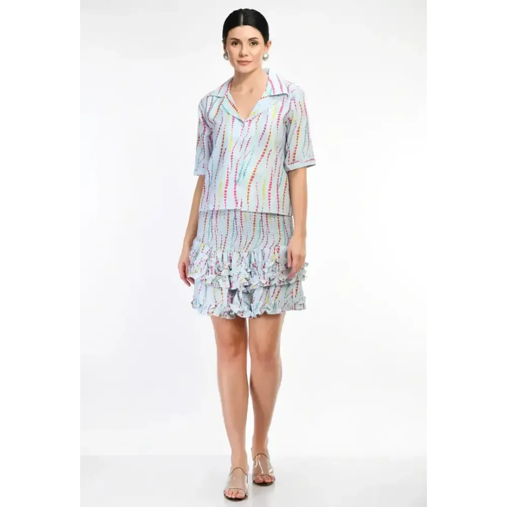 Stylish Women Viscose Rayon Above Knee Length Western Dress