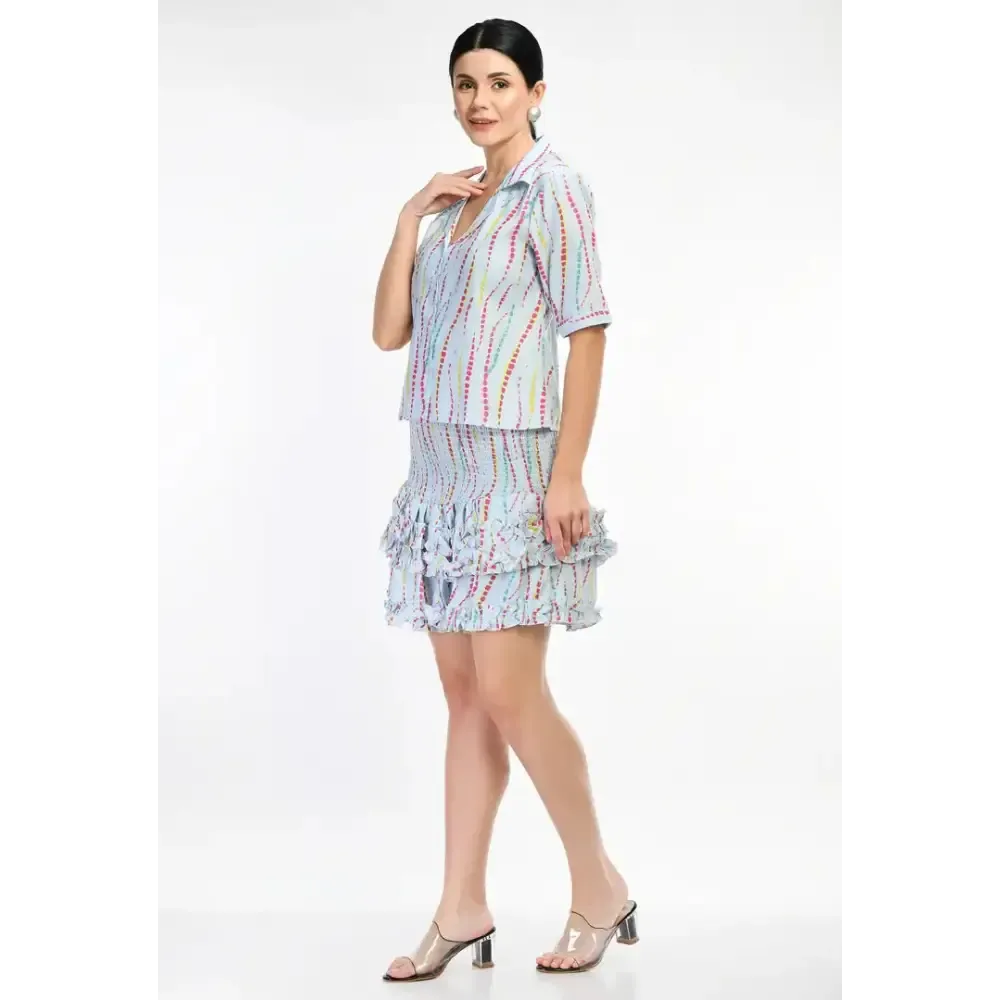 Stylish Women Viscose Rayon Above Knee Length Western Dress