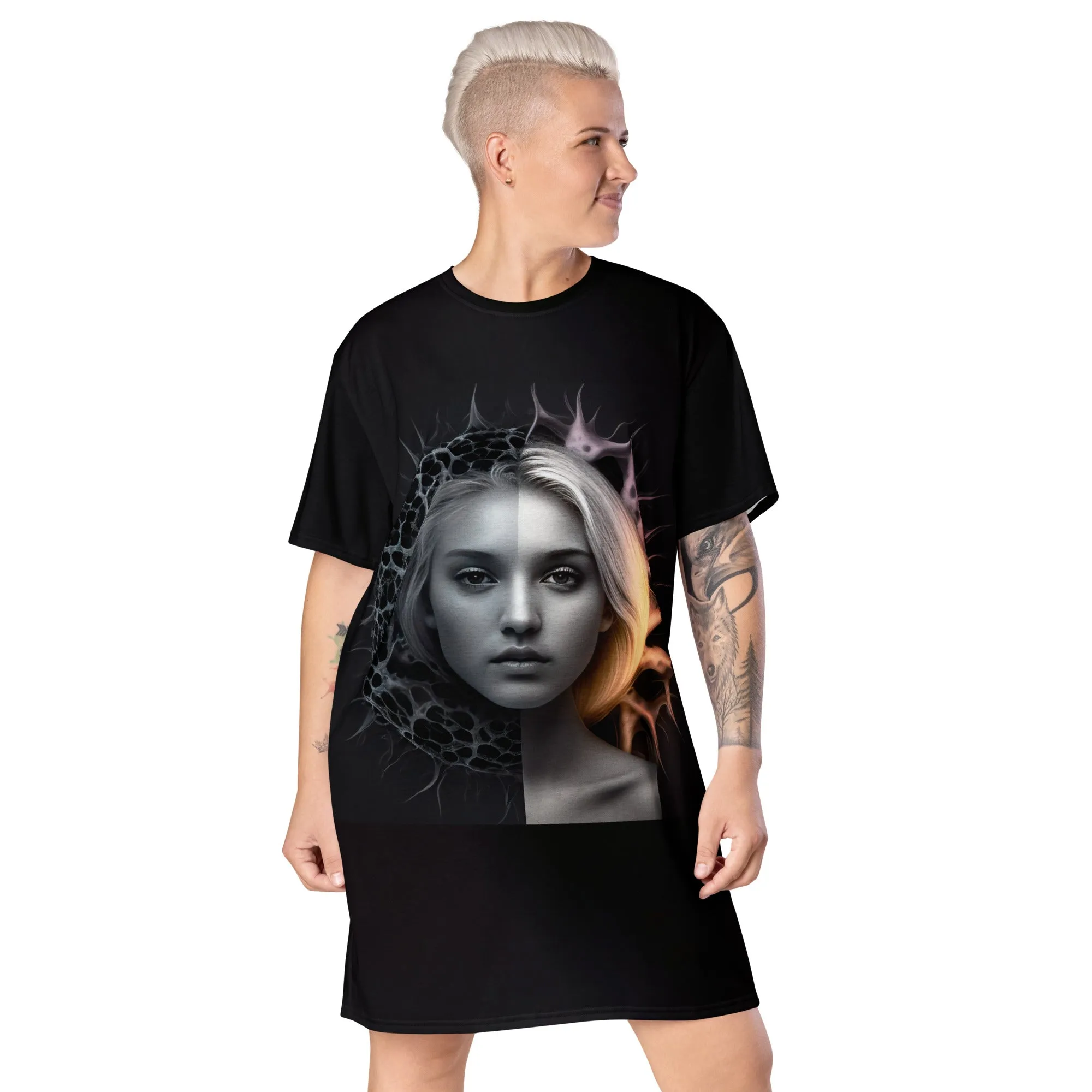 T-Shirt Dress Cell Girl