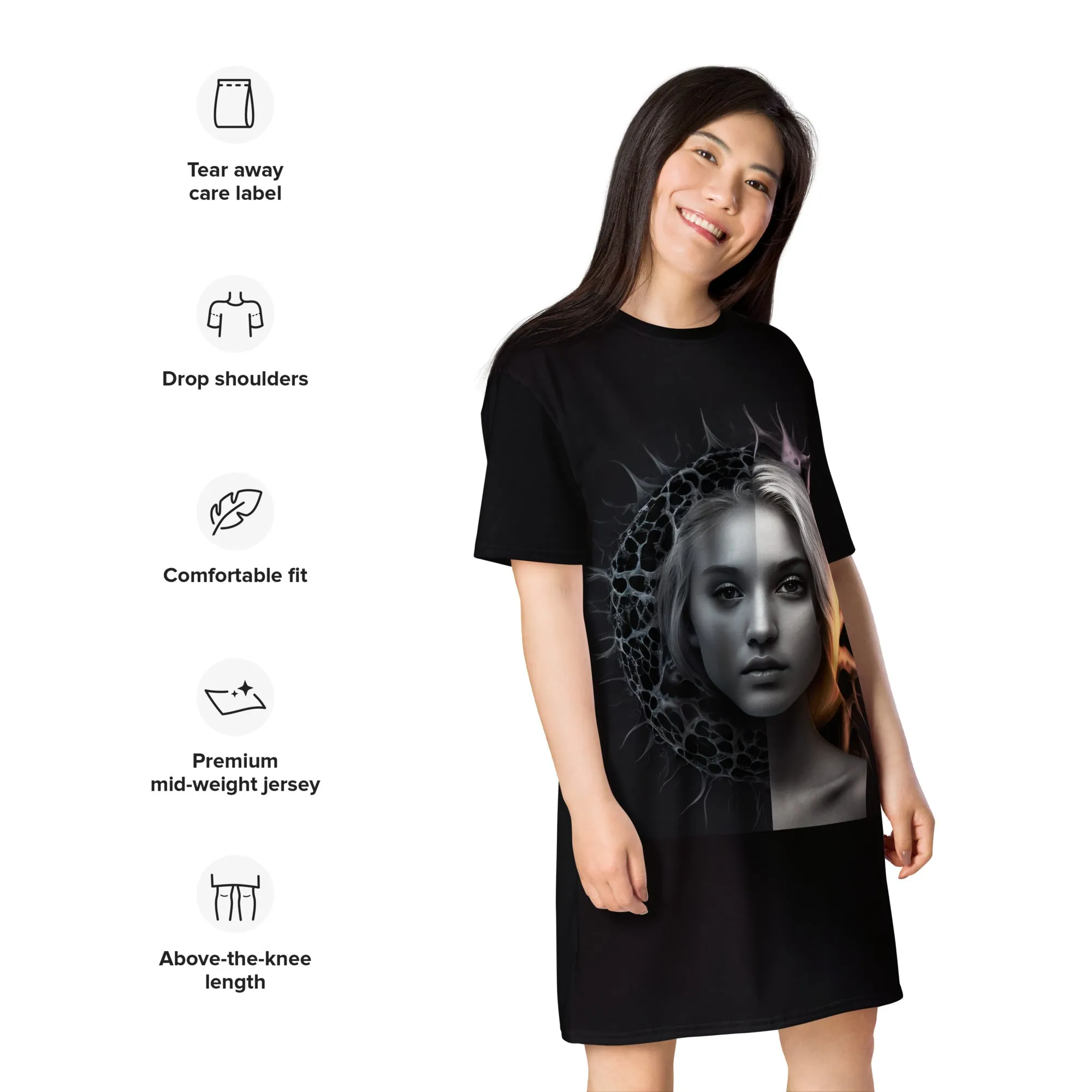T-Shirt Dress Cell Girl