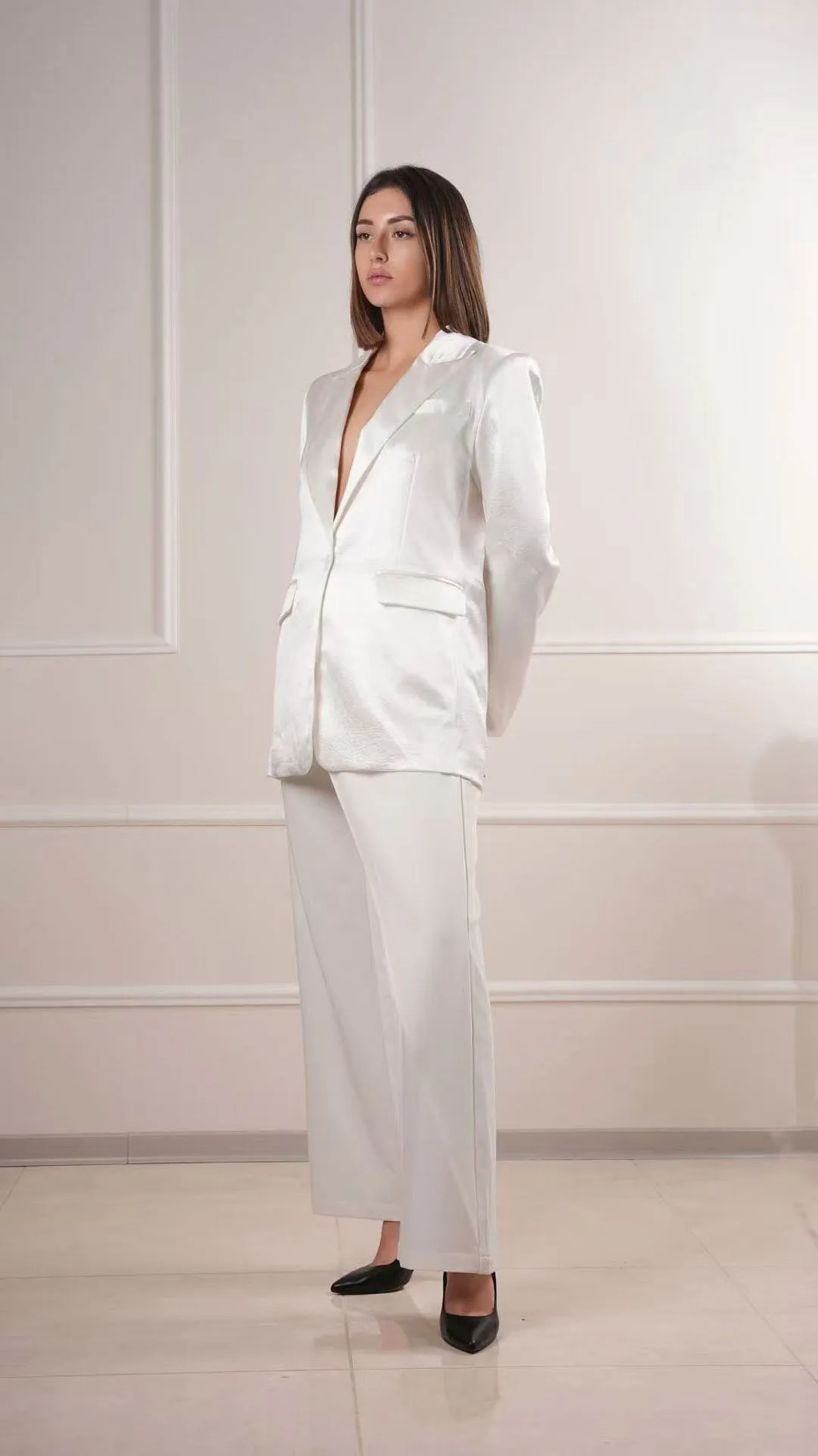 Textured oversized blazer wholesale