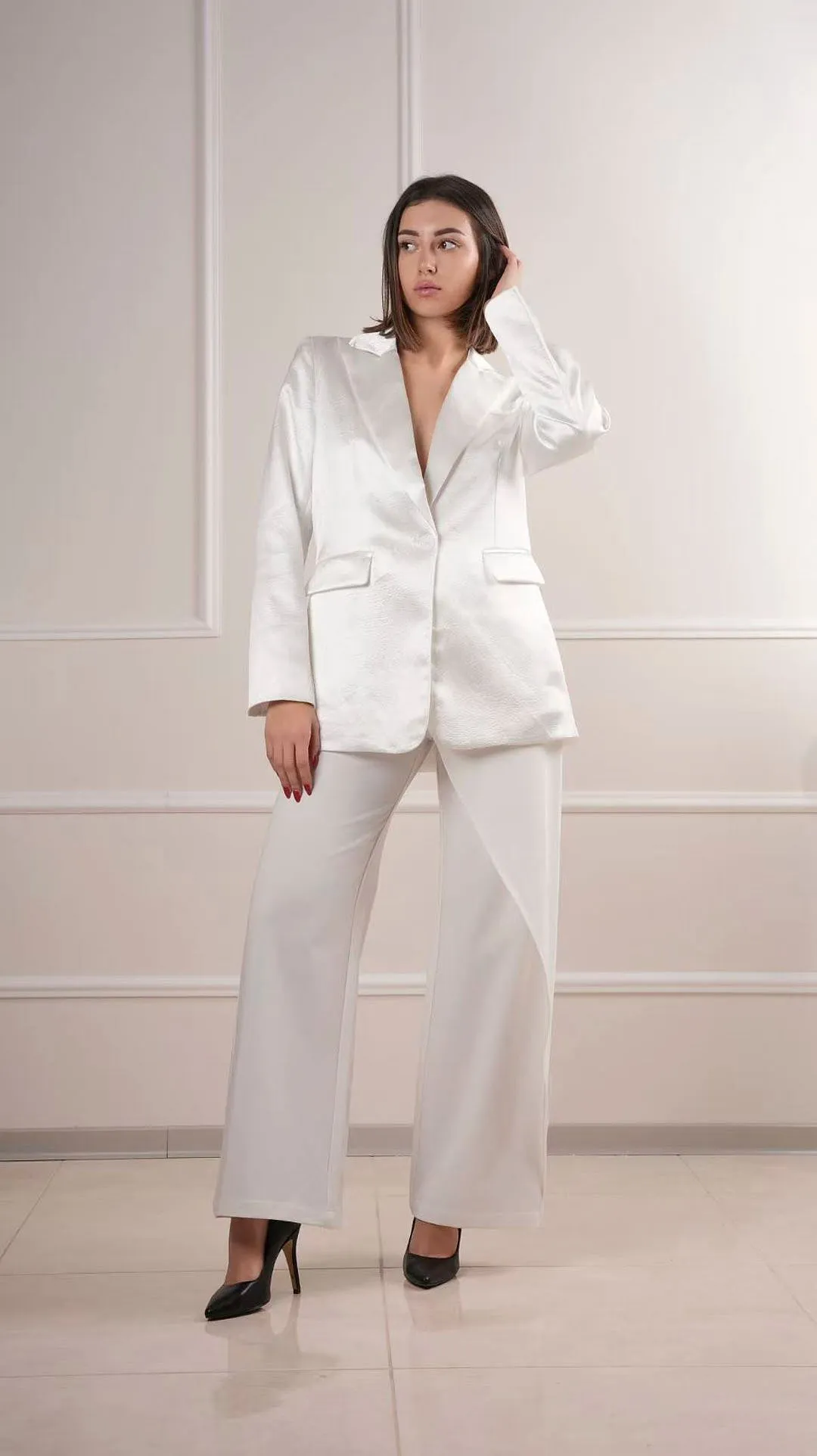 Textured oversized blazer wholesale