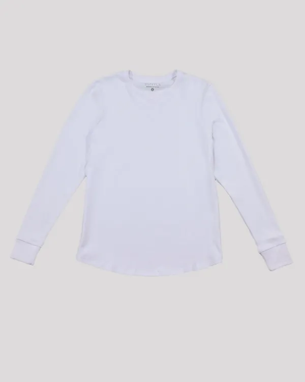 The ESNTLS White Crew Sweater