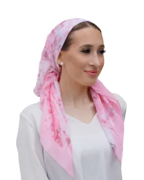 Tie Ur Knot Pastel Pink Snakeskin Watercolor Untied Scarf