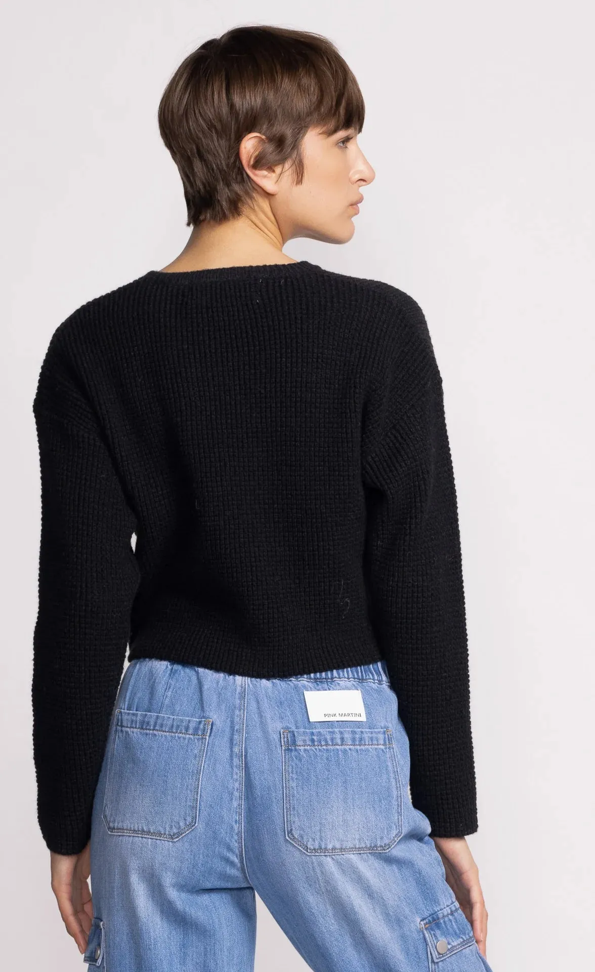 Tobi Knit Sweater- Black
