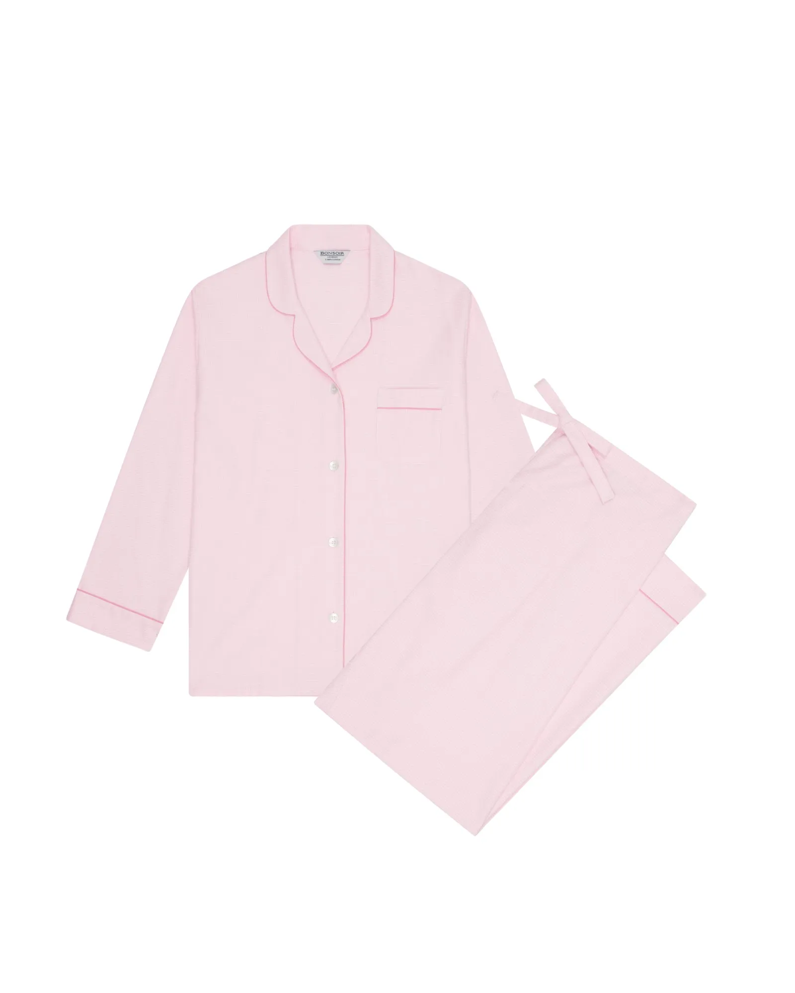 Women's Brushed Cotton Pyjamas - Willet Pink