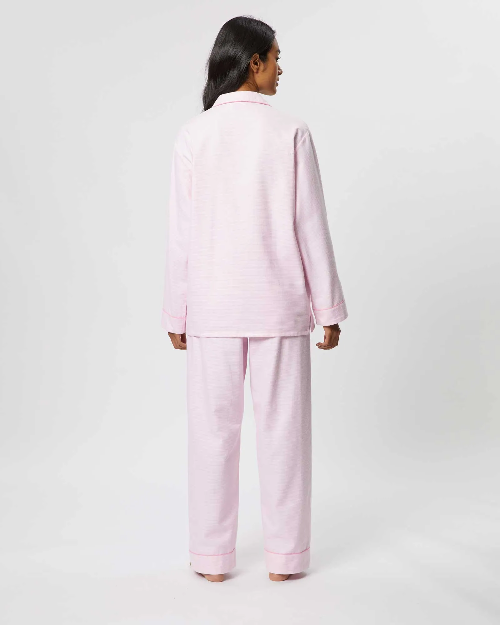 Women's Brushed Cotton Pyjamas - Willet Pink