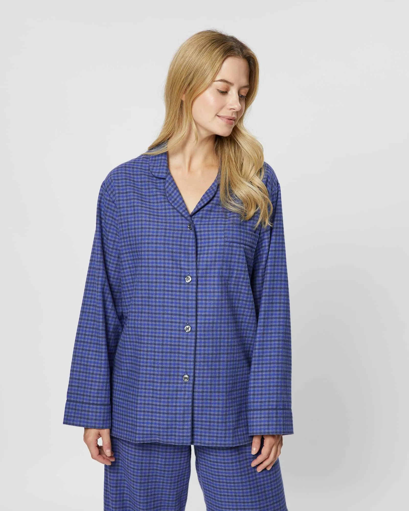 Women's Brushed Cotton Pyjamas - Winsford Check