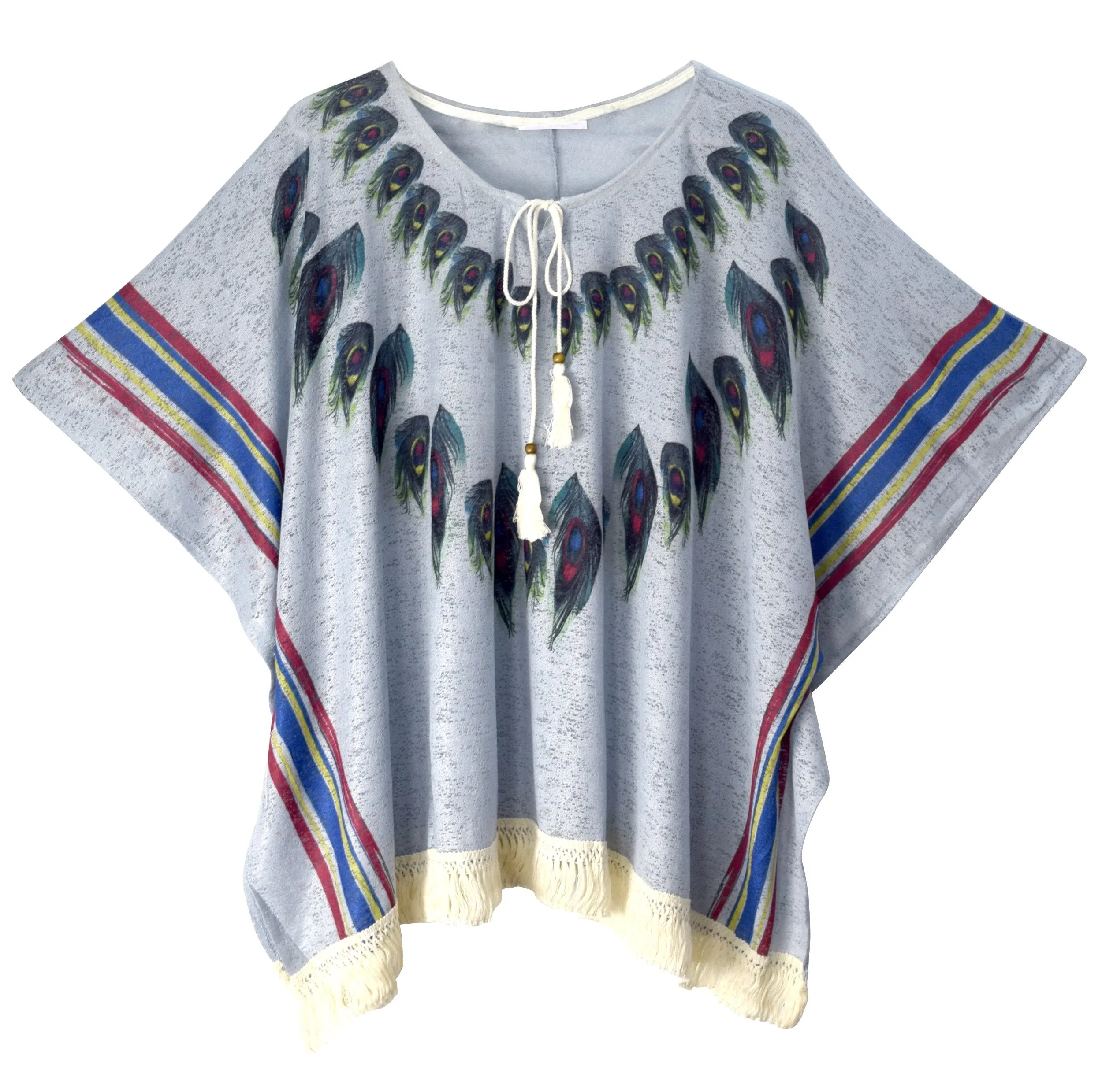 Womens Light Weight Summer Poncho Cardigan Beach Cover up