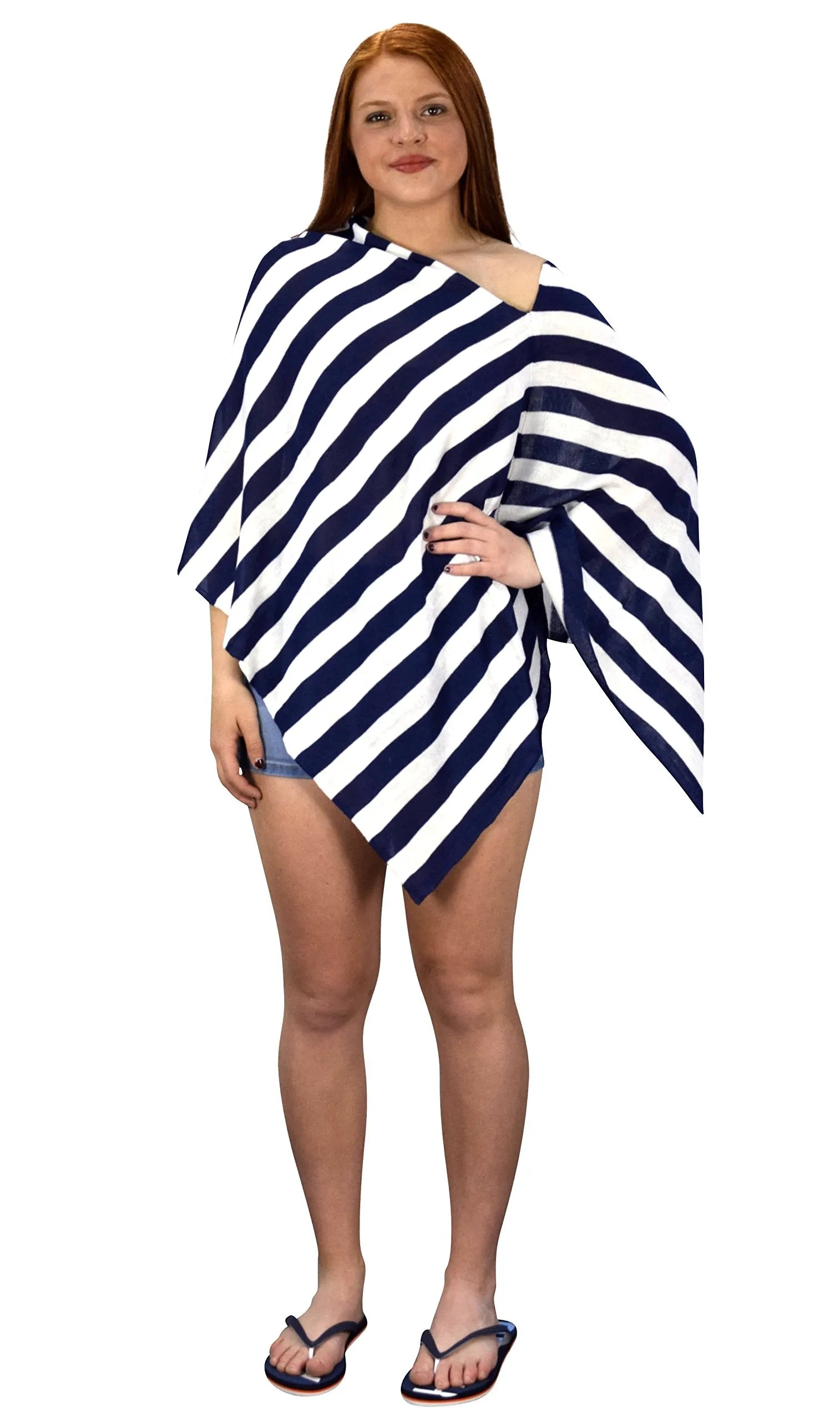 Womens Light Weight Summer Poncho Cardigan Beach Cover up