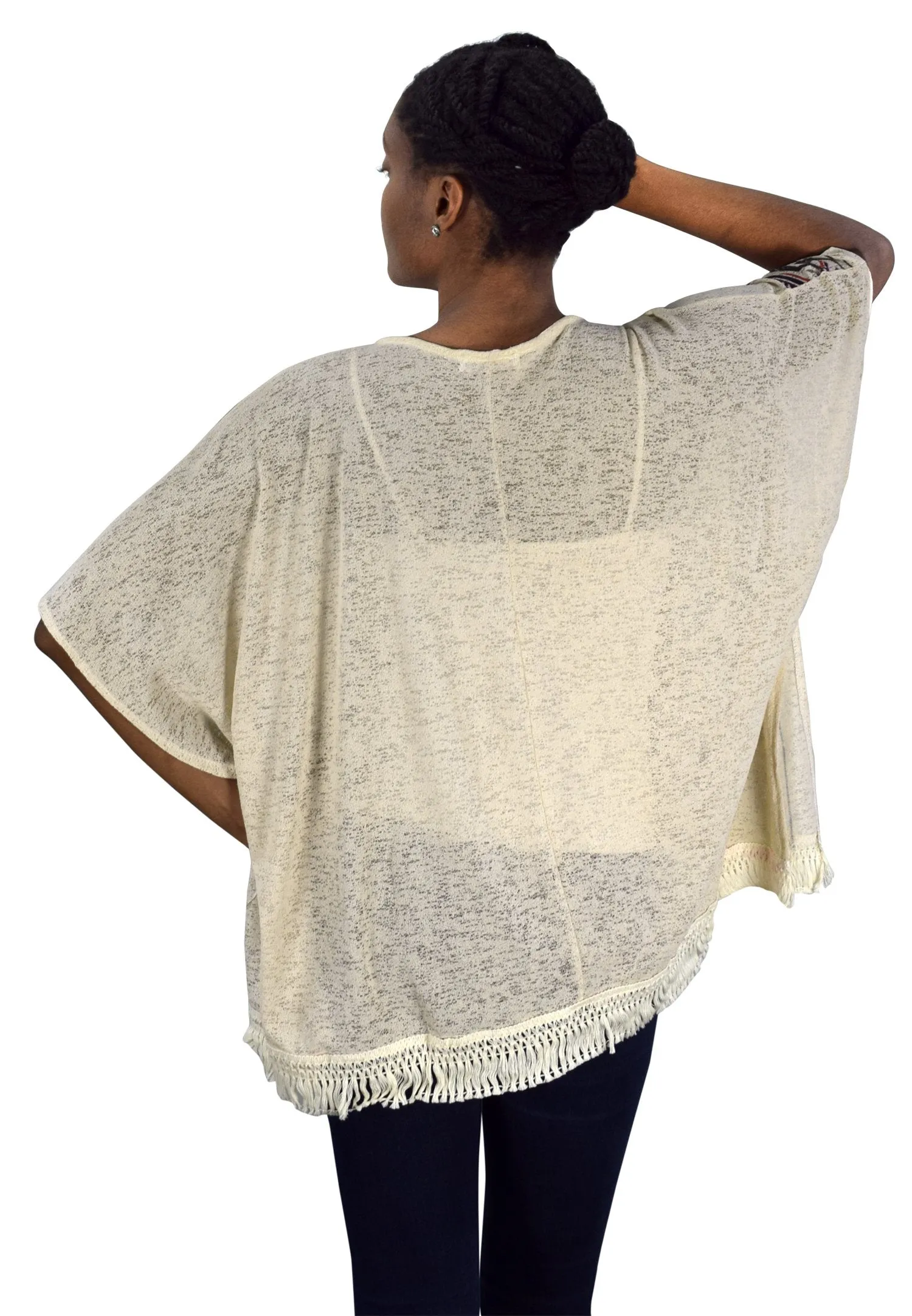 Womens Light Weight Summer Poncho Cardigan Beach Cover up