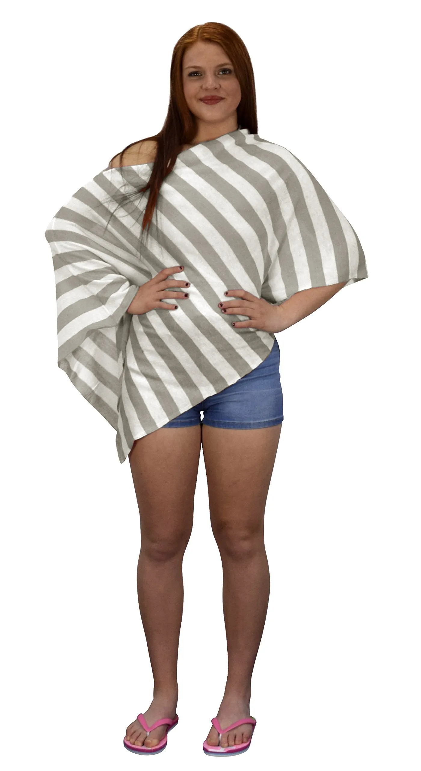 Womens Light Weight Summer Poncho Cardigan Beach Cover up