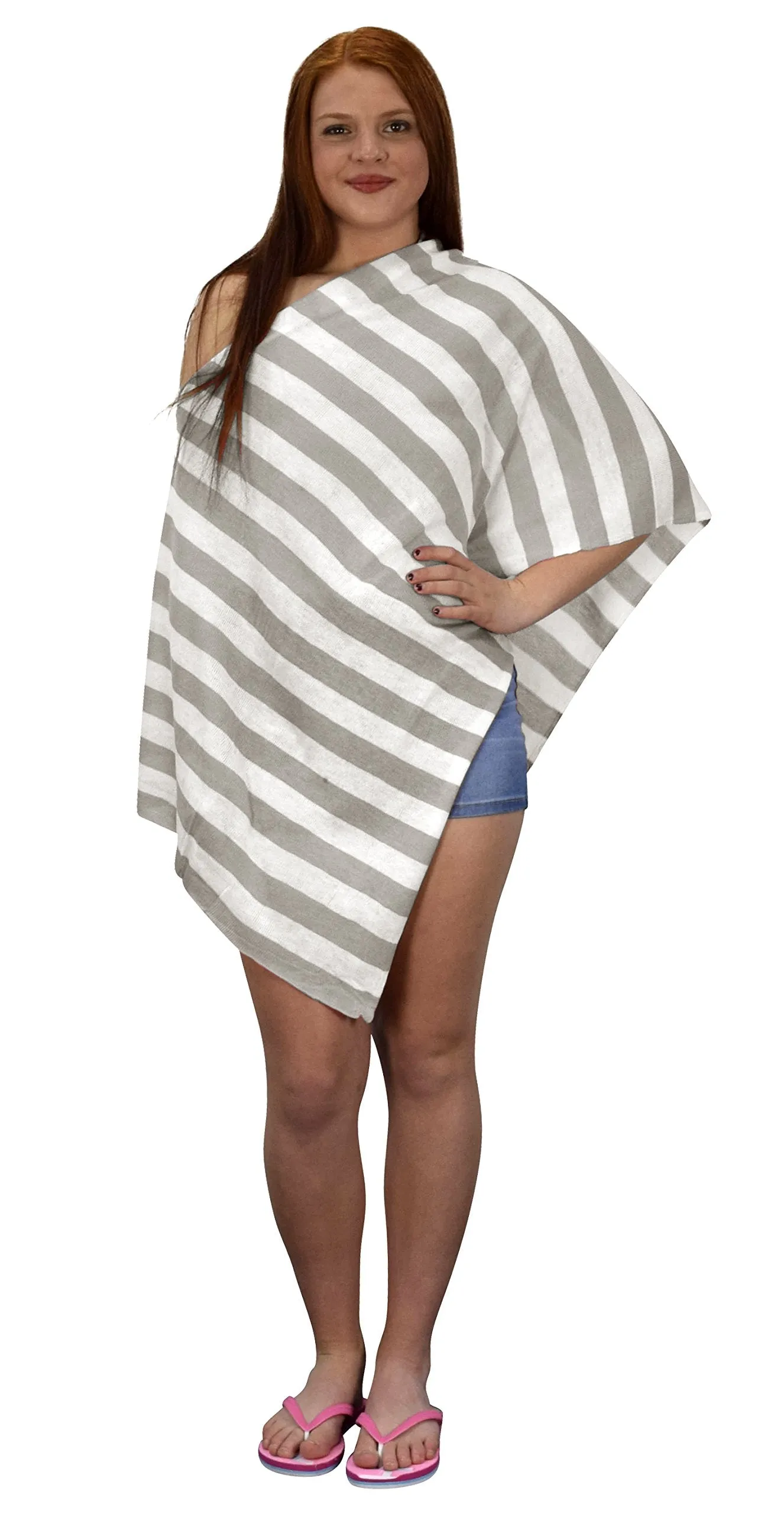 Womens Light Weight Summer Poncho Cardigan Beach Cover up