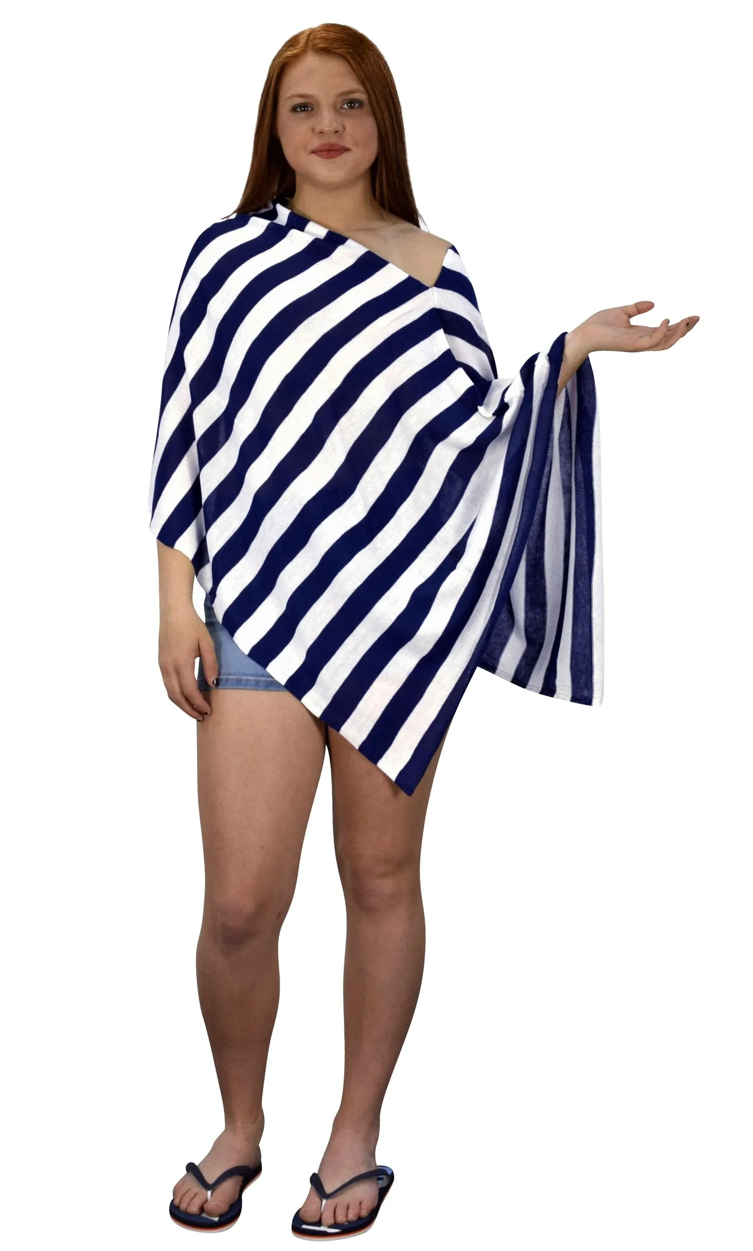 Womens Light Weight Summer Poncho Cardigan Beach Cover up