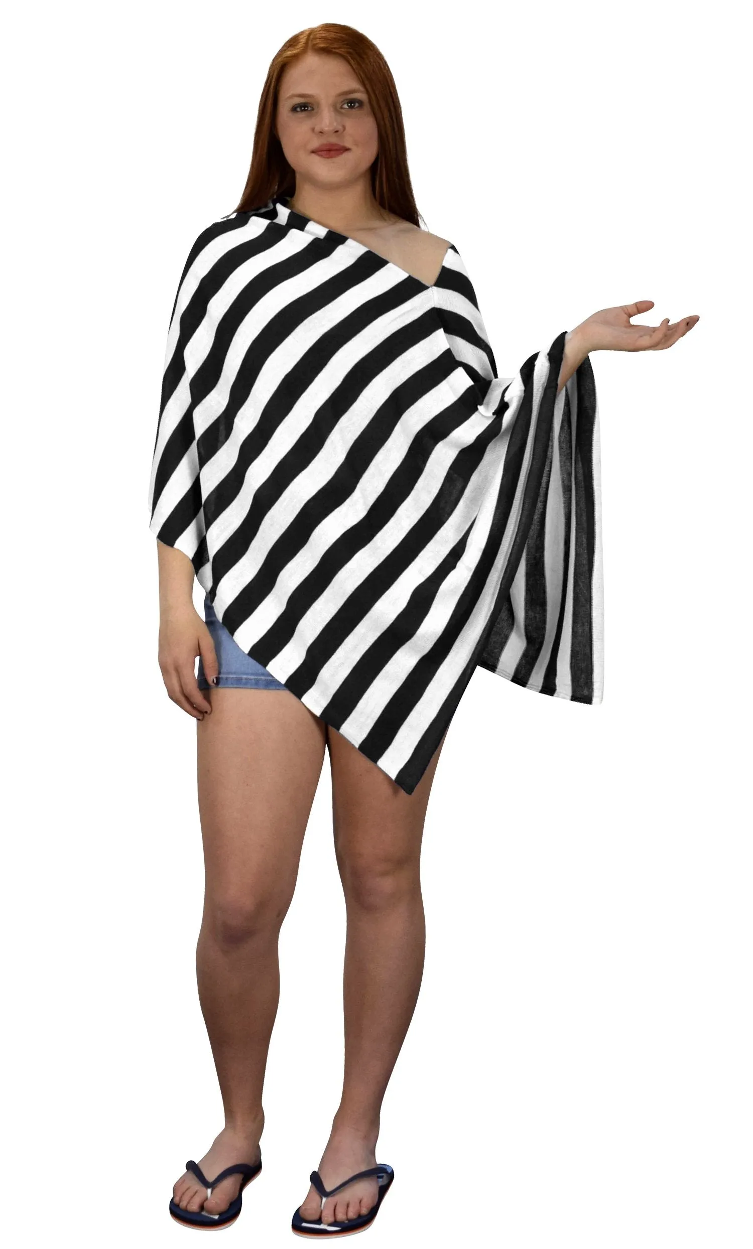 Womens Light Weight Summer Poncho Cardigan Beach Cover up