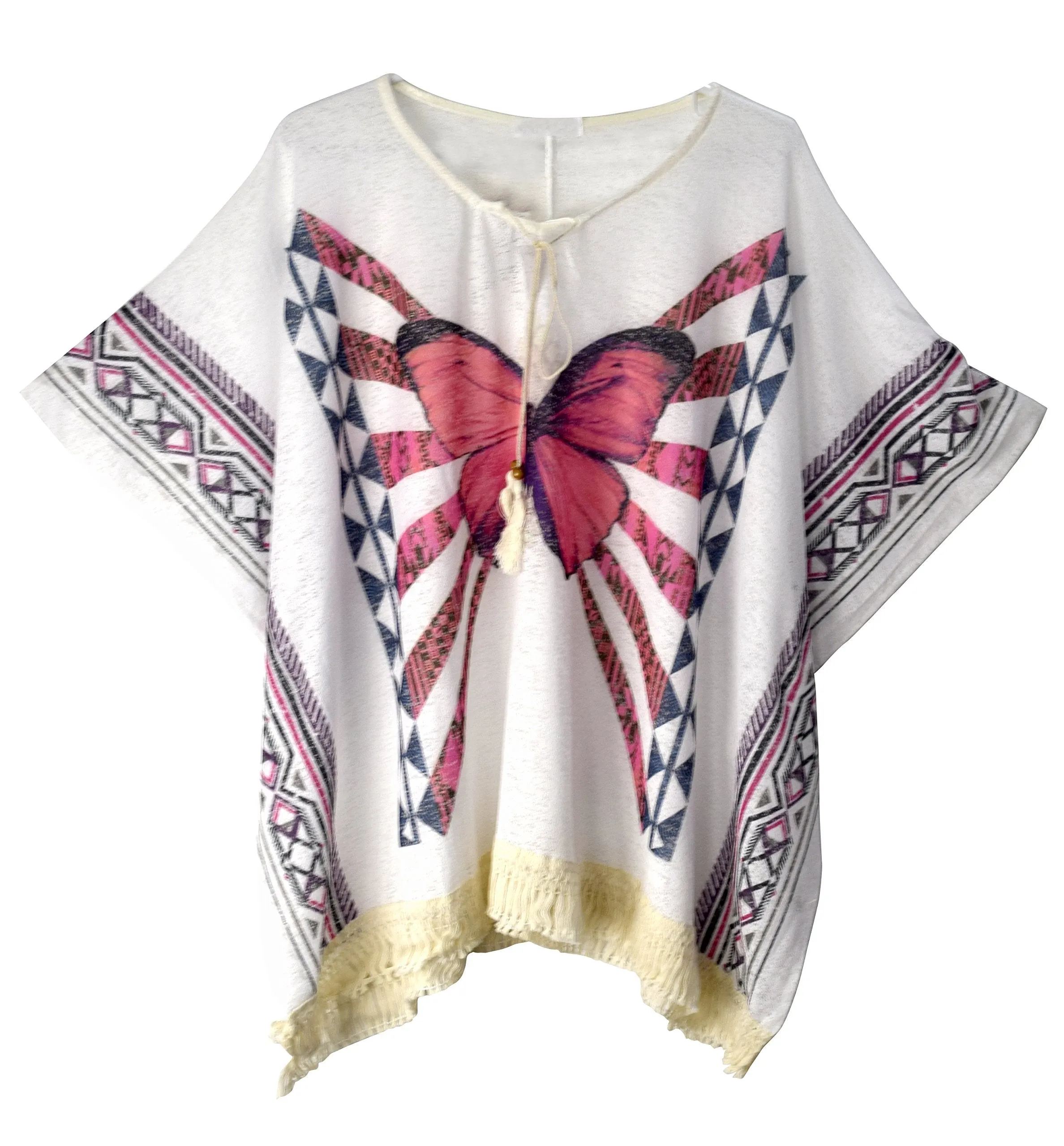 Womens Light Weight Summer Poncho Cardigan Beach Cover up