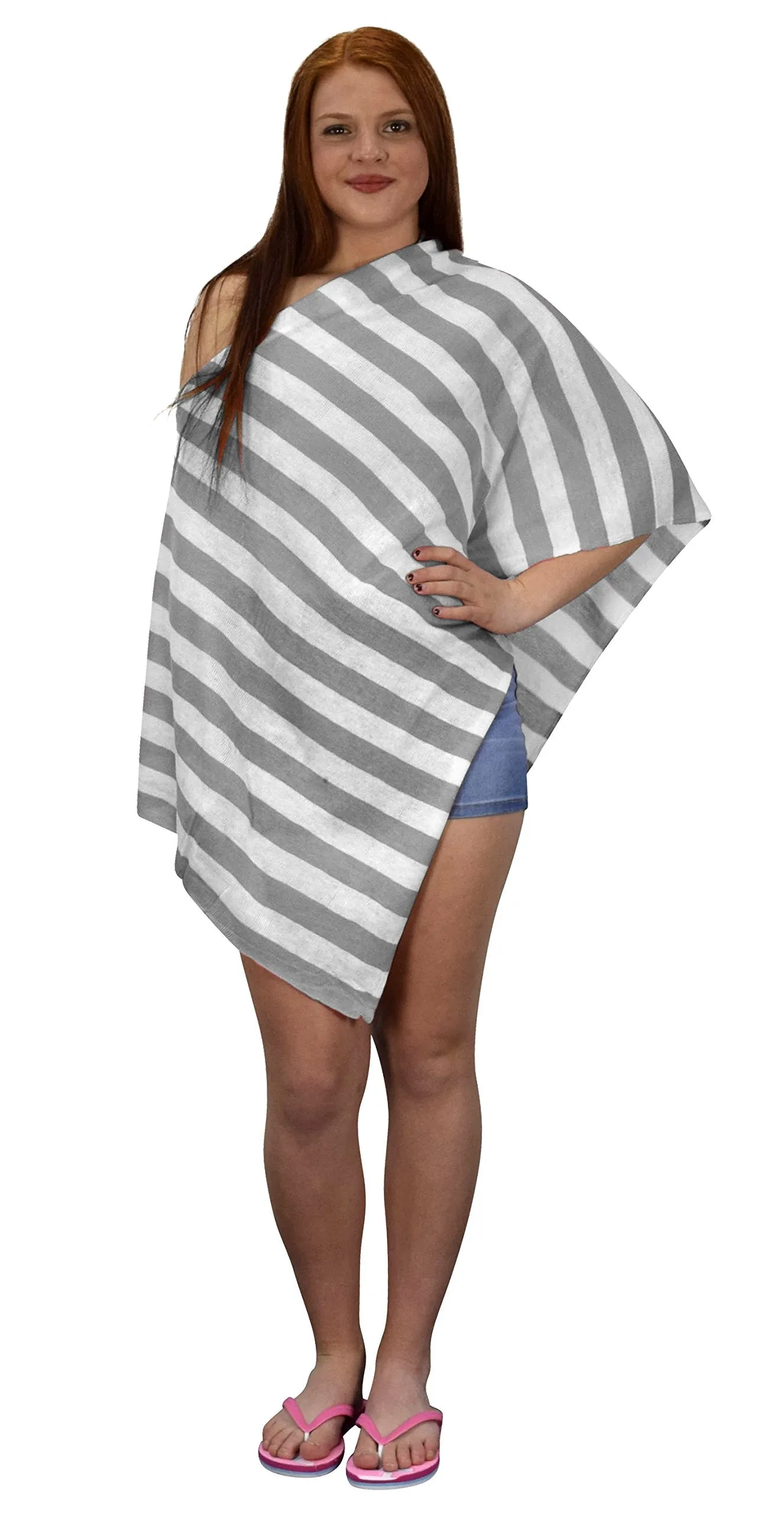 Womens Light Weight Summer Poncho Cardigan Beach Cover up