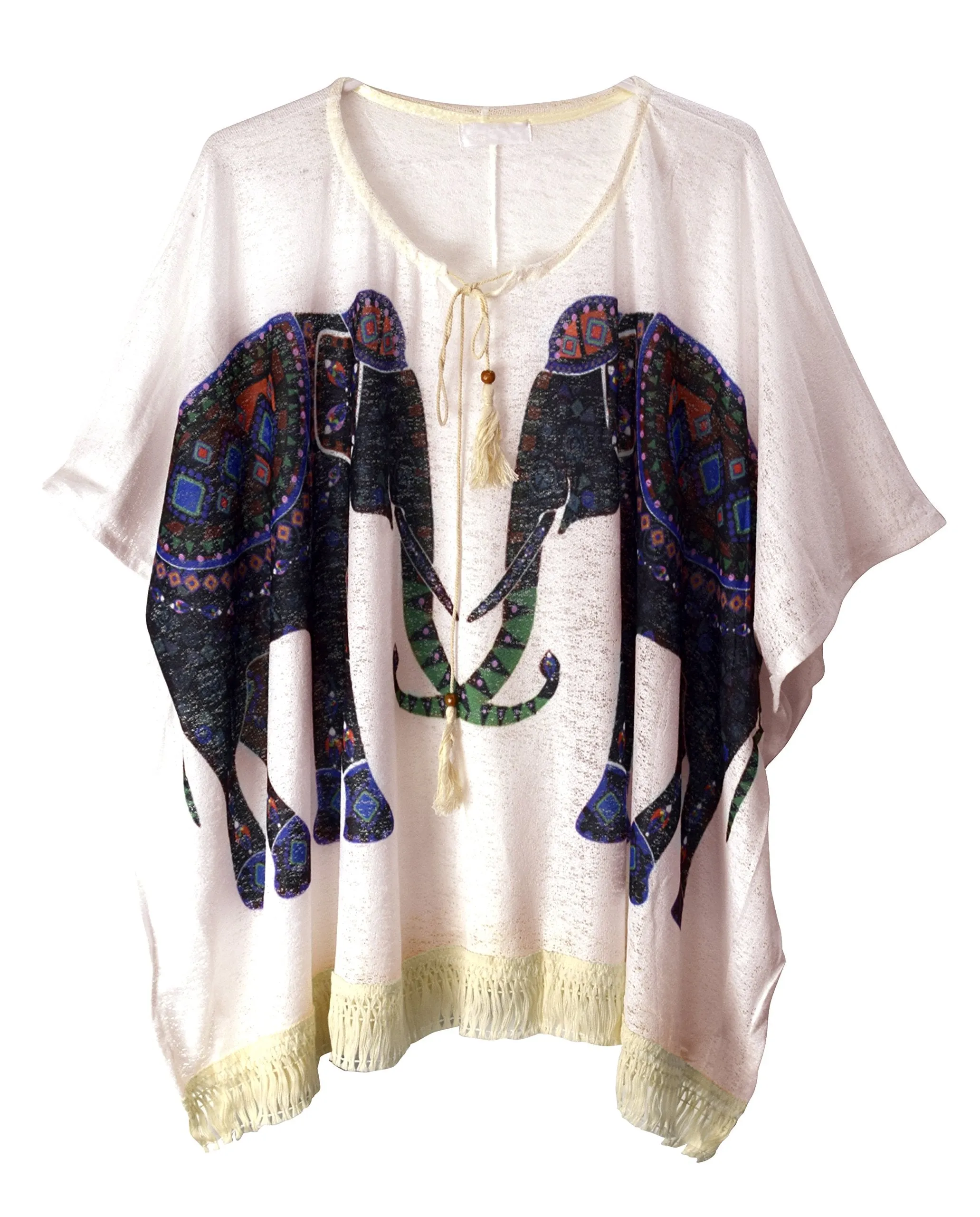 Womens Light Weight Summer Poncho Cardigan Beach Cover up