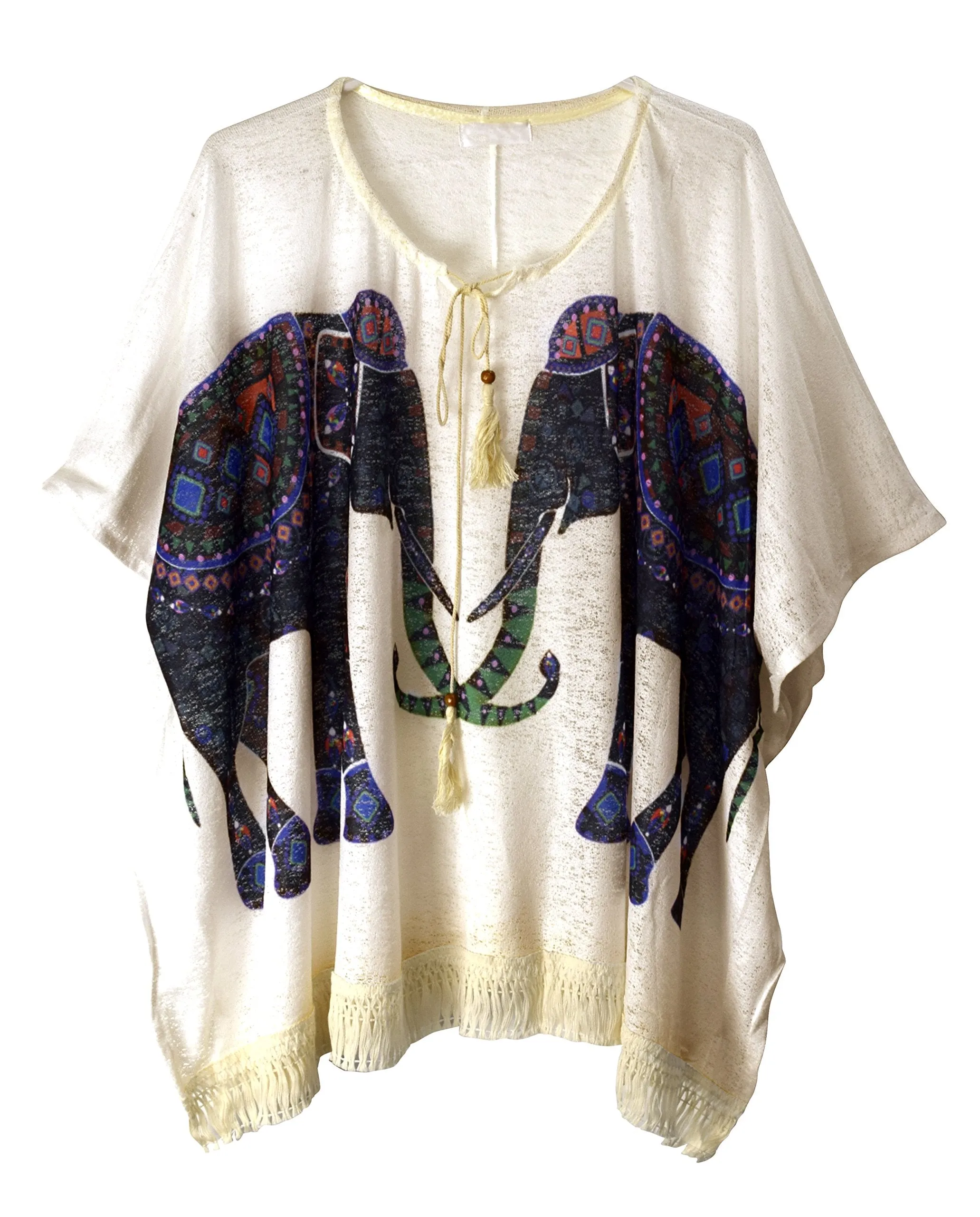 Womens Light Weight Summer Poncho Cardigan Beach Cover up