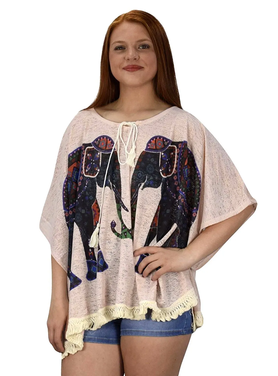Womens Light Weight Summer Poncho Cardigan Beach Cover up