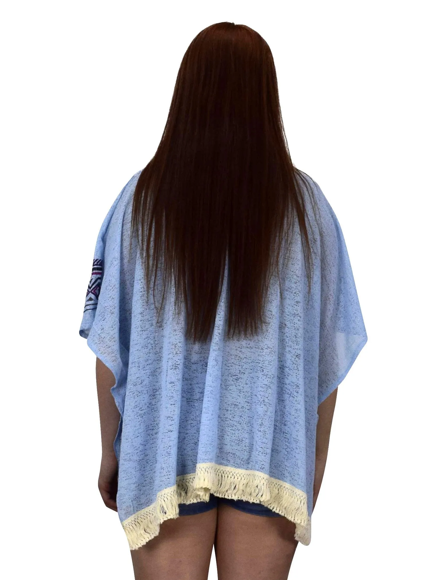 Womens Light Weight Summer Poncho Cardigan Beach Cover up