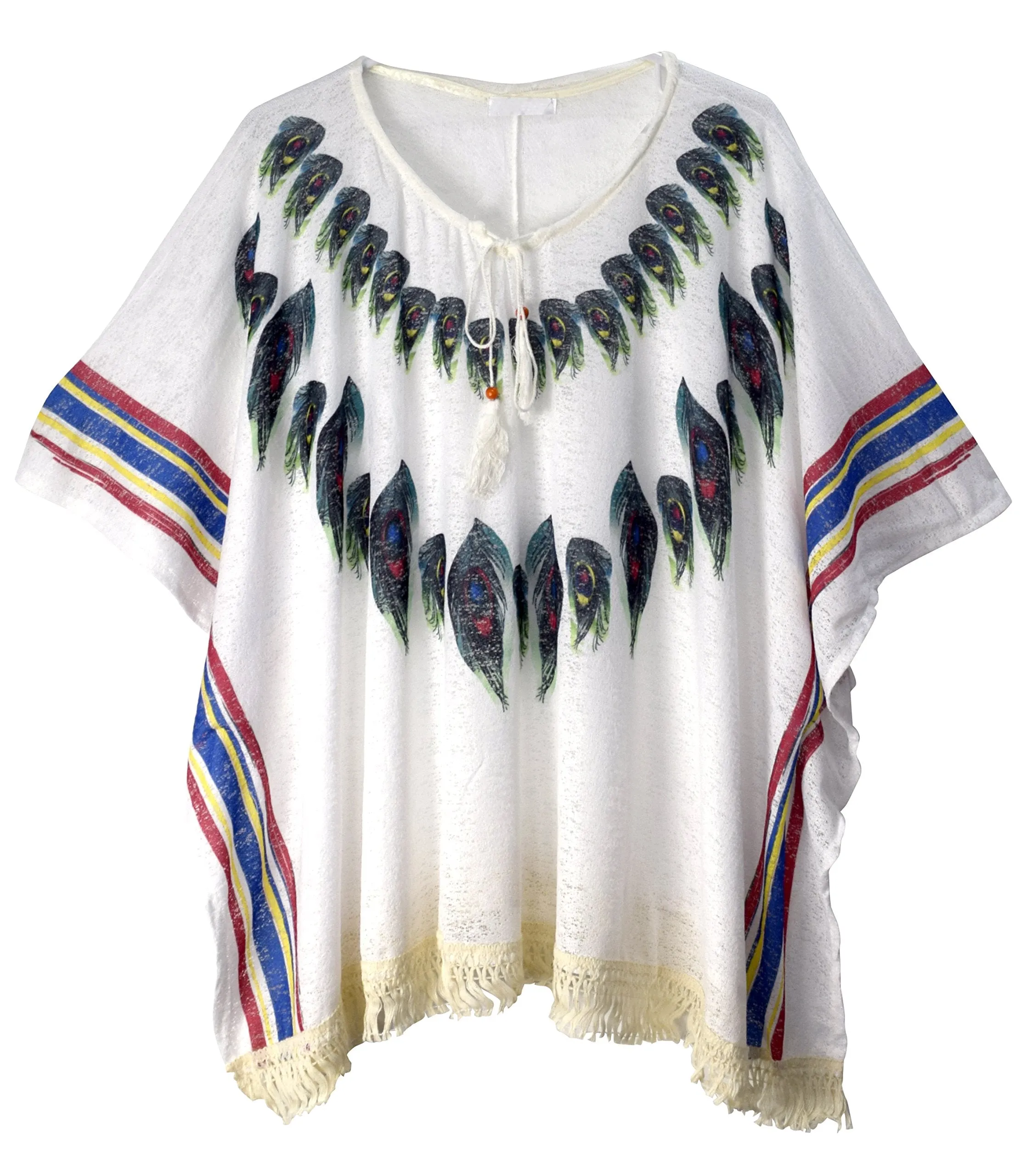 Womens Light Weight Summer Poncho Cardigan Beach Cover up